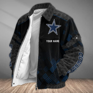 Dallas Cowboys Personalized Corduroy Bomber Jacket AMCCLG002616