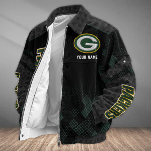 Green Bay Packers Personalized Corduroy Bomber Jacket AMCCLG002652