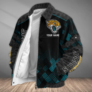 Jacksonville Jaguars Personalized Corduroy Bomber Jacket AMCCLG002683