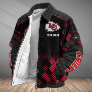 Kansas City Chiefs Personalized Corduroy Bomber Jacket AMCCLG002691