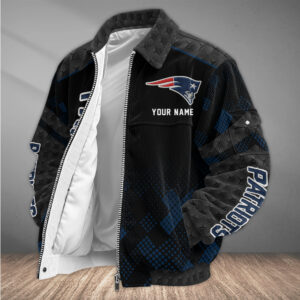 New England Patriots Personalized Corduroy Bomber Jacket AMCCLG002744