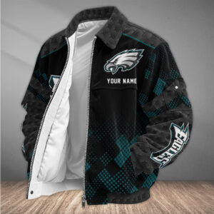 Philadelphia Eagles Personalized Corduroy Bomber Jacket AMCCLG002782