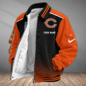 Chicago Bears Personalized Corduroy Bomber Jacket AMCCLG002587