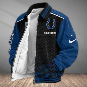 Indianapolis Colts Personalized Corduroy Bomber Jacket AMCCLG002676