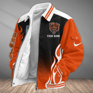 Chicago Bears Personalized Corduroy Bomber Jacket AMCCLG002582