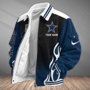 Dallas Cowboys Personalized Corduroy Bomber Jacket AMCCLG002612