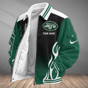 New York Jets Personalized Corduroy Bomber Jacket AMCCLG002770