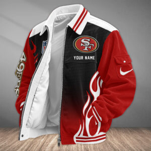 San Francisco 49ers Personalized Corduroy Bomber Jacket AMCCLG002822