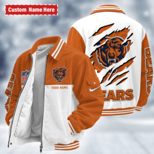 Chicago Bears Personalized Corduroy Bomber Jacket AMCCLG002583