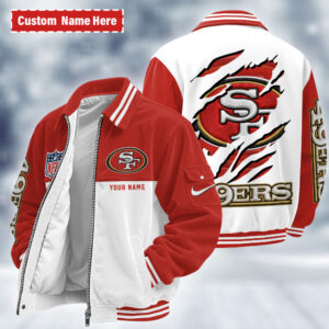 San Francisco 49ers Personalized Corduroy Bomber Jacket AMCCLG002824