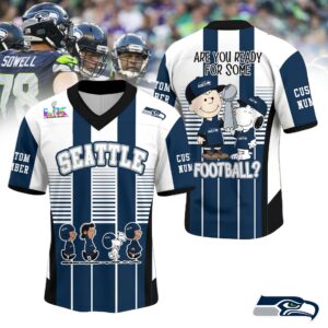 Seattle Seahawks x Peanut x Super Bowl 2026 Limited Edition Personalized T-Shirt AMCCLG003004