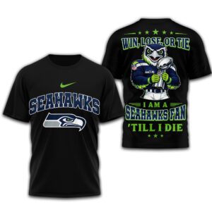 Seattle Seahawks x Super Bowl 2026 Limited Edition Personalized T-Shirt AMCCLG002998 Black