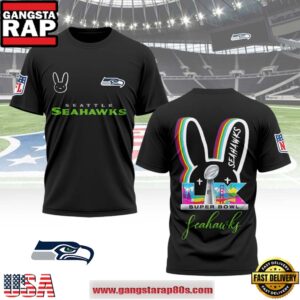 Seattle Seahawks x Super Bowl 2026 Limited Edition Personalized T-Shirt AMCCLG003007