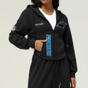 Carolina Panthers Football Team Logo Athletic Tracksuit Hoodie Customized AMCCLG003019