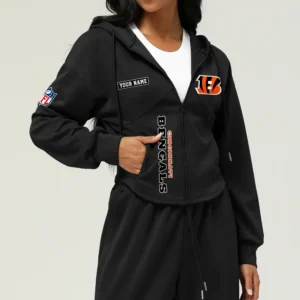 Cincinnati Bengals Football Team Logo Athletic Tracksuit Hoodie Customized AMCCLG003023