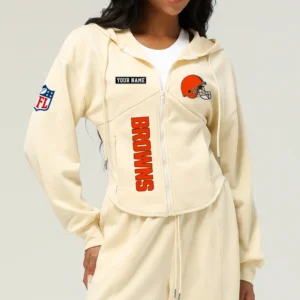 Cleveland Browns Football Team Logo Athletic Tracksuit Hoodie Customized AMCCLG003025