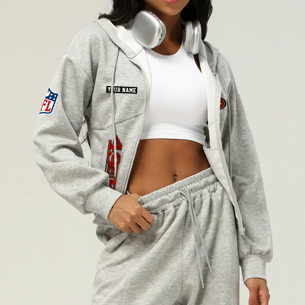 San Francisco 49ers Football Team Logo Athletic Tracksuit Hoodie Customized AMCCLG003065 - Image 2