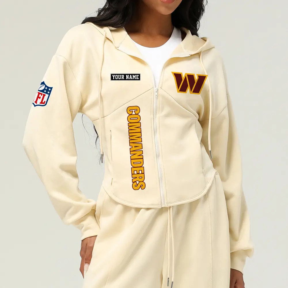 Washington Commanders Football Team Logo Athletic Tracksuit Hoodie Customized AMCCLG003073