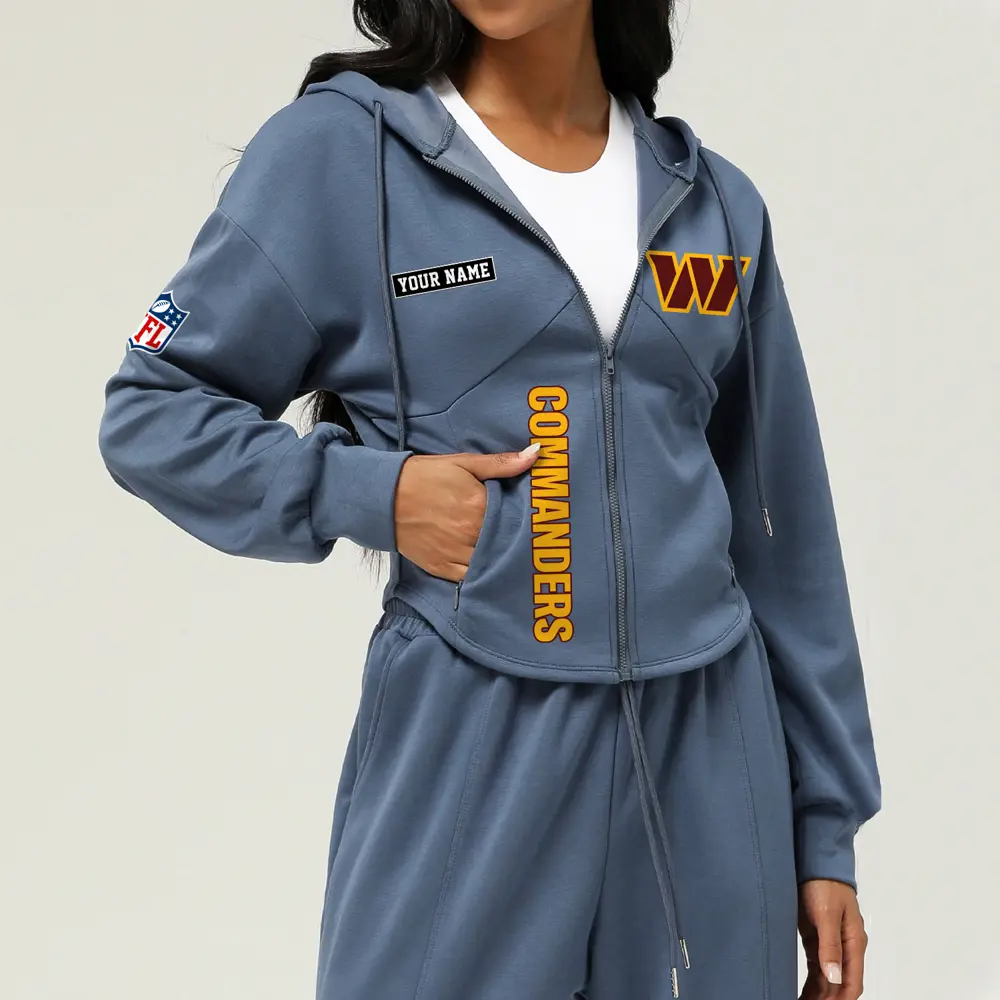 Washington Commanders Football Team Logo Athletic Tracksuit Hoodie Customized AMCCLG003073 - Image 3