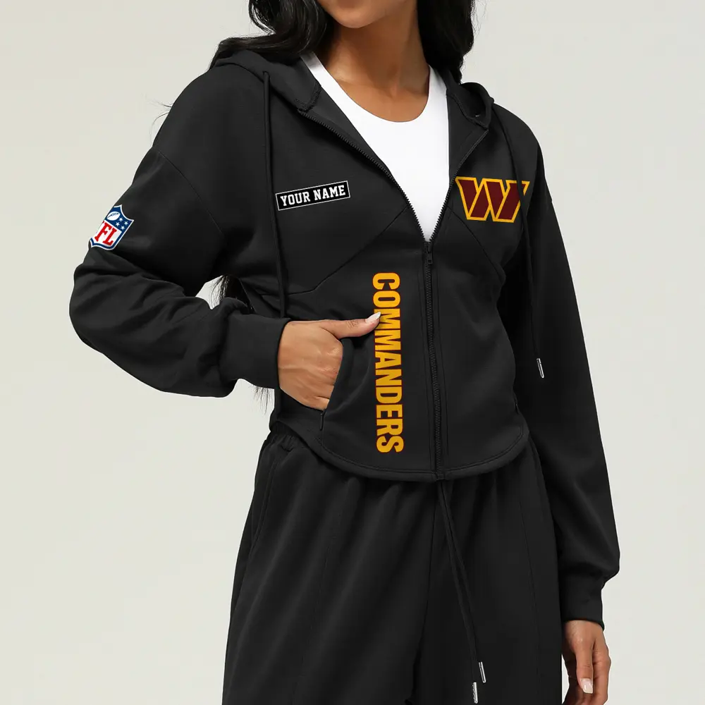 Washington Commanders Football Team Logo Athletic Tracksuit Hoodie Customized AMCCLG003073 - Image 4