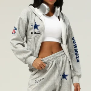 Dallas Cowboys Football Team Logo Athletic Tracksuit Hoodie Customized AMCCLG003028
