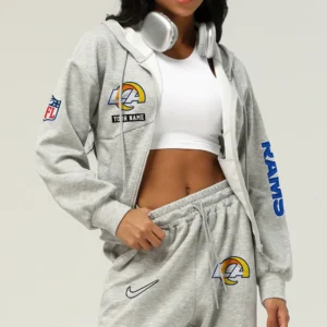 Los Angeles Rams Football Team Logo Athletic Tracksuit Hoodie Customized AMCCLG003048