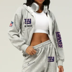 New York Giants Football Team Logo Athletic Tracksuit Hoodie Customized AMCCLG003058
