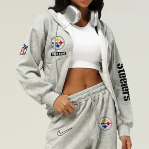 Pittsburgh Steelers Football Team Logo Athletic Tracksuit Hoodie Customized AMCCLG003064