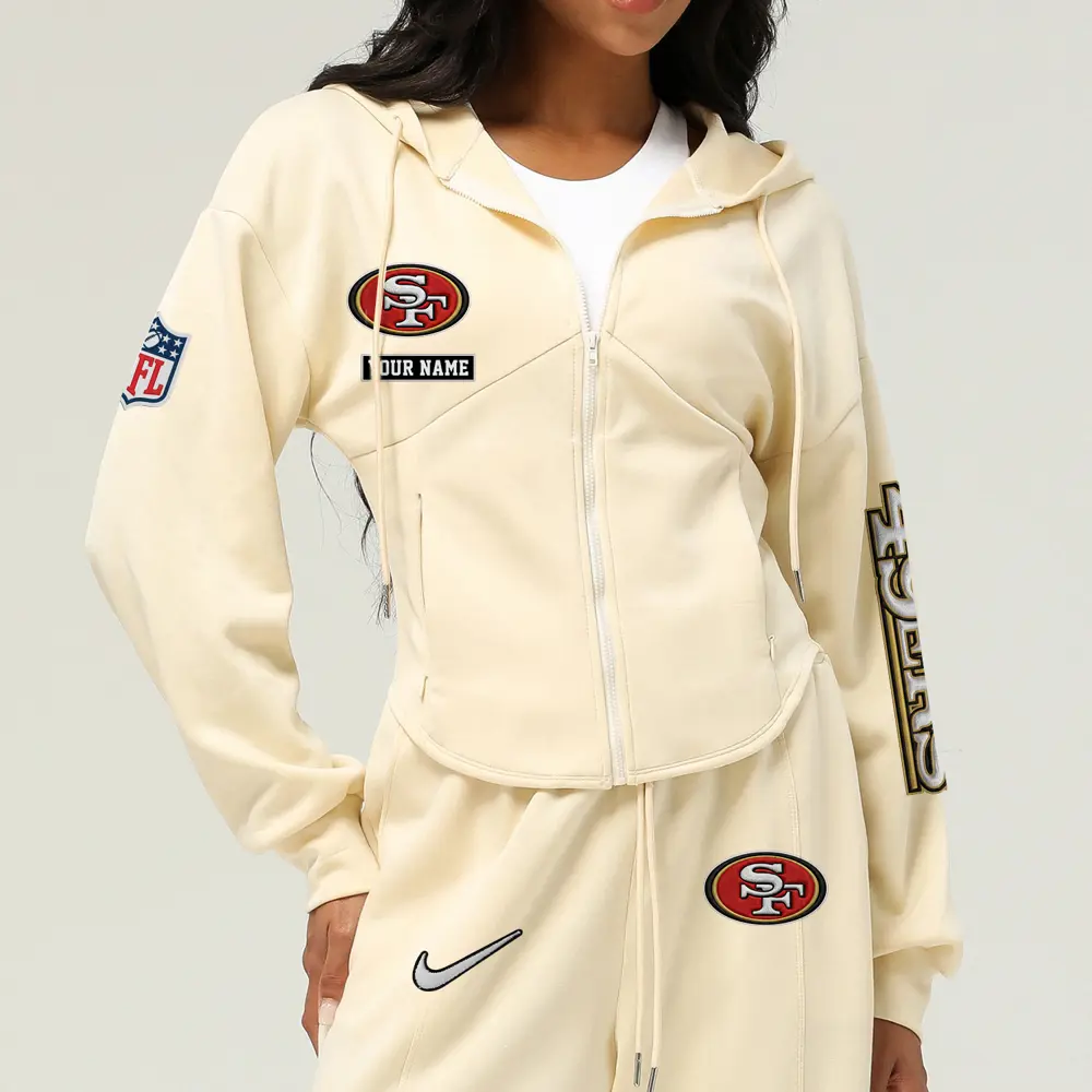San Francisco 49ers Football Team Logo Athletic Tracksuit Hoodie Customized AMCCLG003066 - Image 2