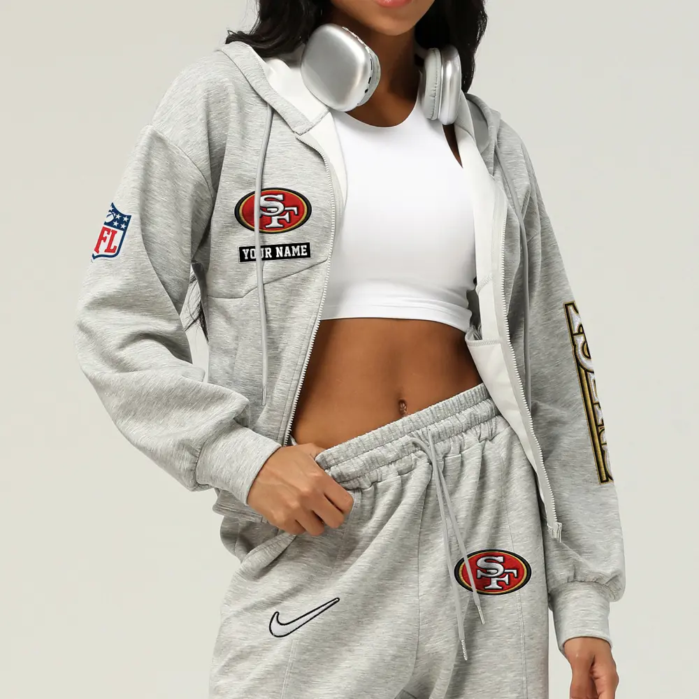 San Francisco 49ers Football Team Logo Athletic Tracksuit Hoodie Customized AMCCLG003066 - Image 4
