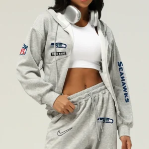 Seattle Seahawks Football Team Logo Athletic Tracksuit Hoodie Customized AMCCLG003068