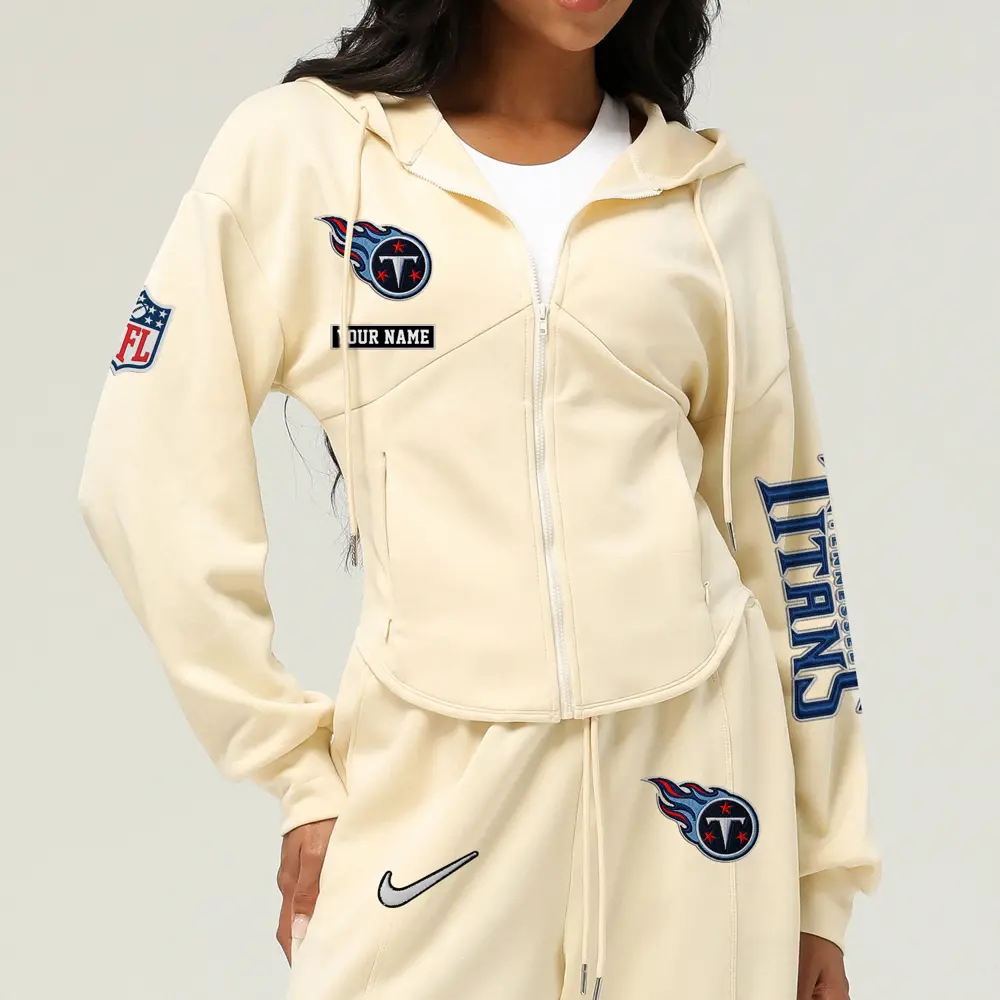 Tennessee Titans Football Team Logo Athletic Tracksuit Hoodie Customized AMCCLG003072 - Image 4