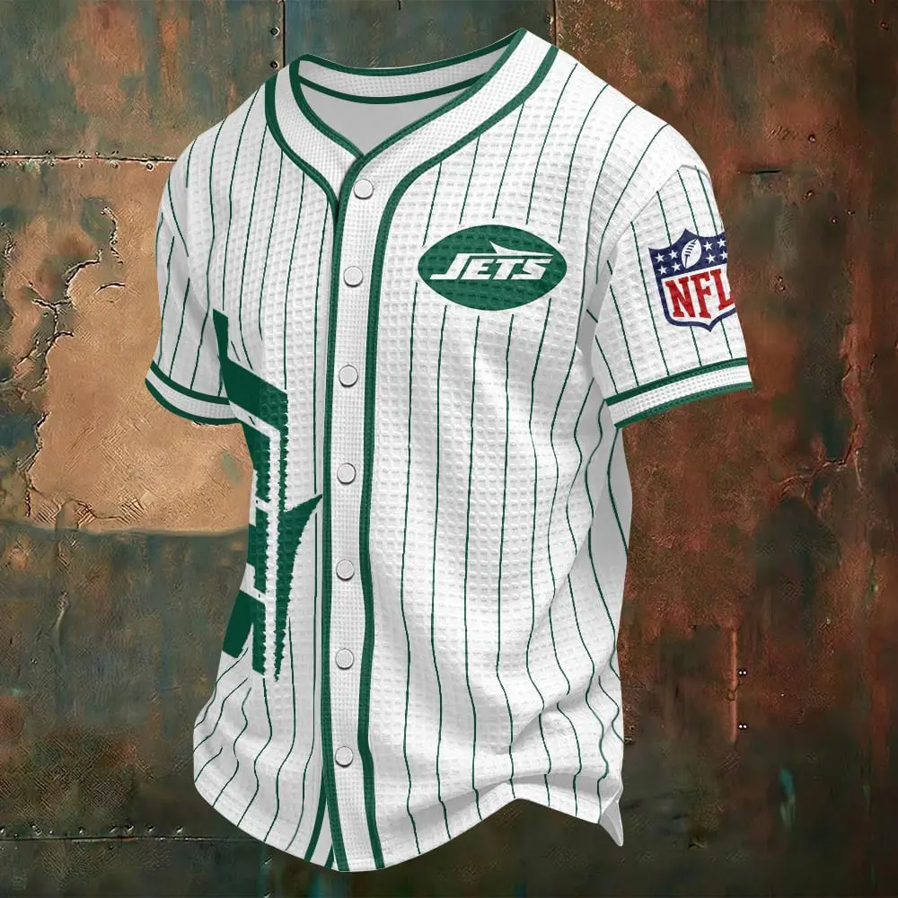 New York Jets Custom Any Name Waffle Baseball Jersey Gift For Dad AMCCLG003131