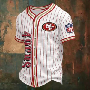 San Francisco 49ers Custom Any Name Waffle Baseball Jersey Gift For Dad AMCCLG003134