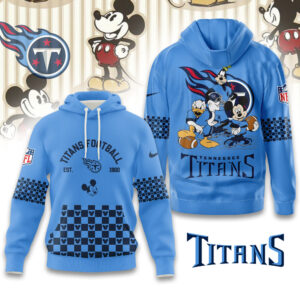 Tennessee Titans Disney x NFL Hoodie Personalized – Custom Name Disney Character Hoodie, Mother's Day Gift, Family Travel Shirt AMCCLG003105
